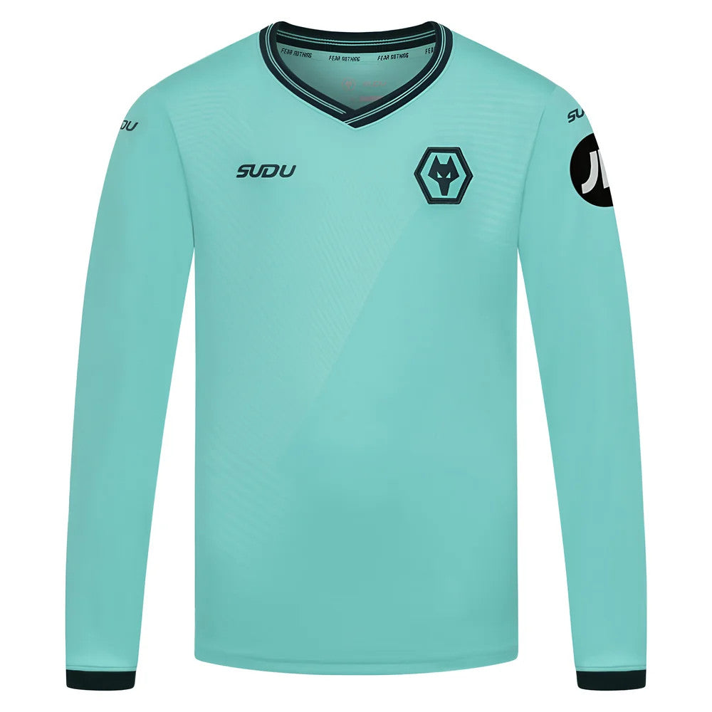 2025-2026 Wolves Long Sleeve Away Shirt (Kids)_2