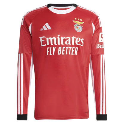 2025-2026 Benfica Long Sleeve Home Shirt_2