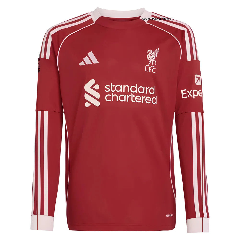 2025-2026 Liverpool Long Sleeve Home Shirt (Kids)_2