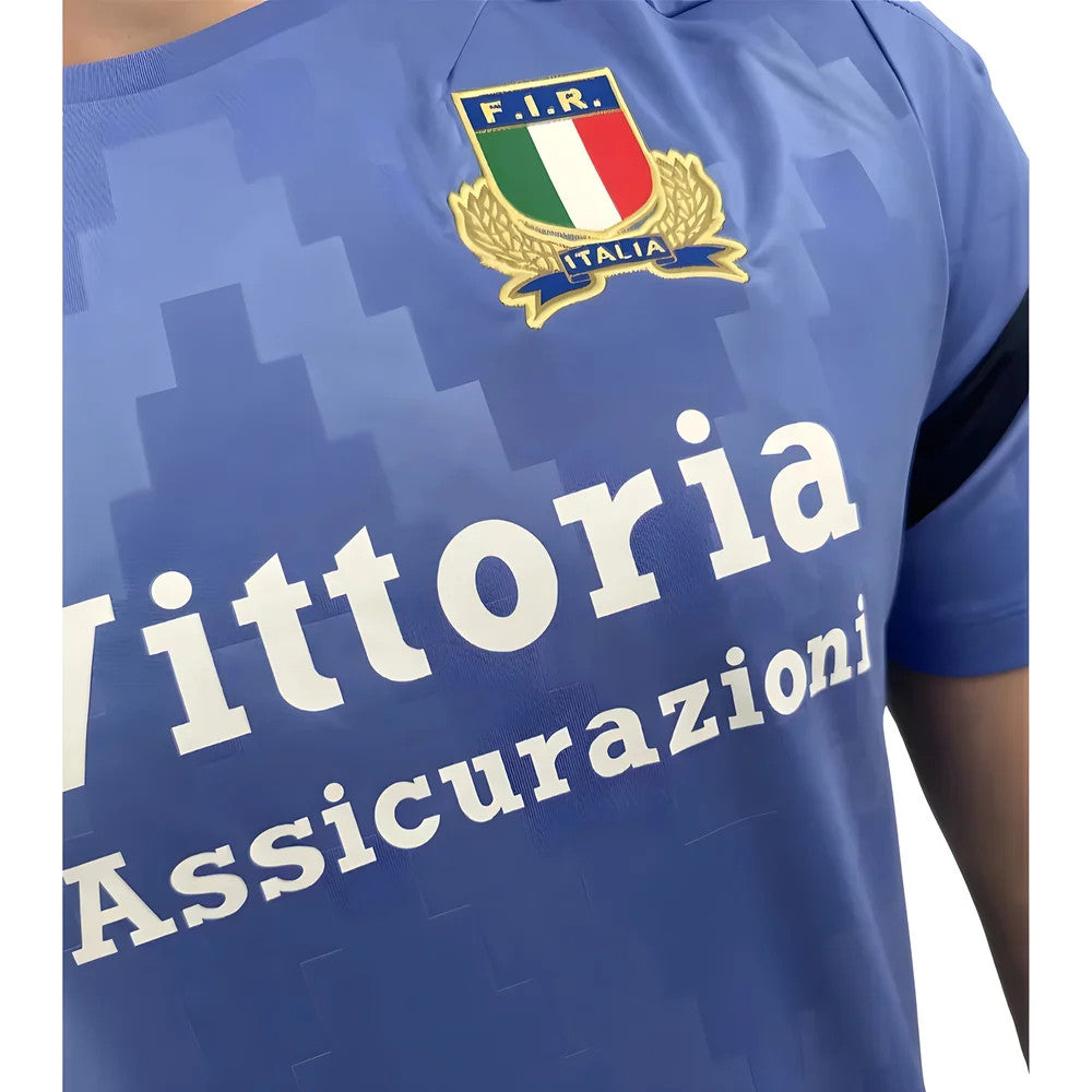 2025-2026 Italy Rugby Staff Training Shirt (Blue)_2