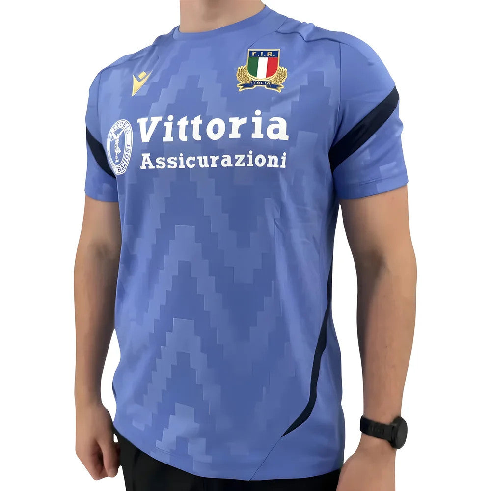 2025-2026 Italy Rugby Staff Training Shirt (Blue)_2