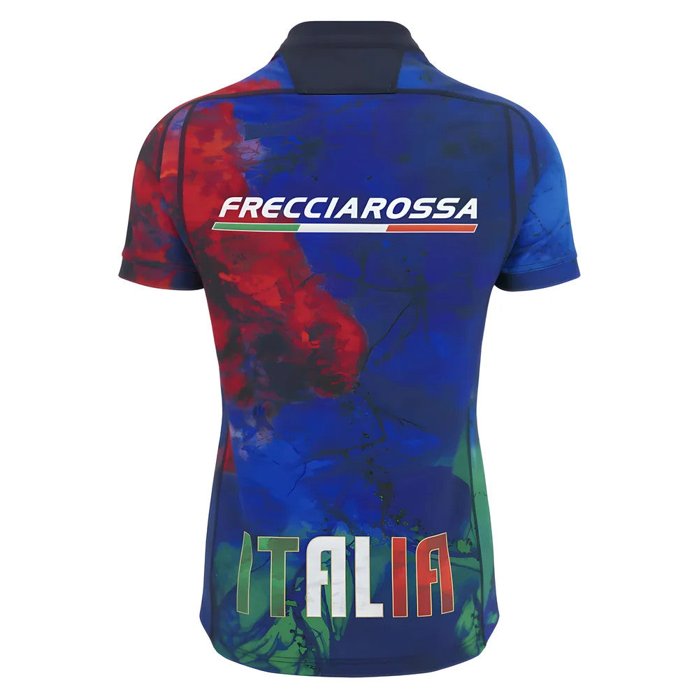 2025-2026 Italy FIR Rugby Training Jersey (Navy)_2