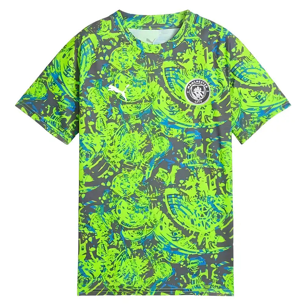 2025-2026 Man City Warm Up Jersey (Pro Green) - Kids_2