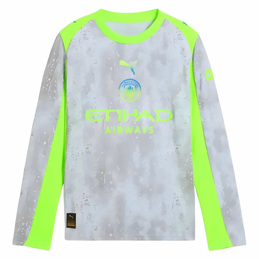 2025-2026 Man City Long Sleeve Third Shirt (Kids)_3