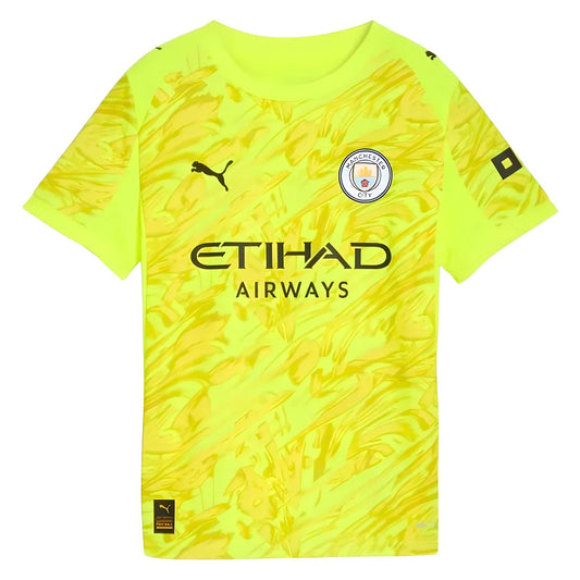 2025-2026 Man City Goalkeeper Third Shirt (Yellow) - Kids_1