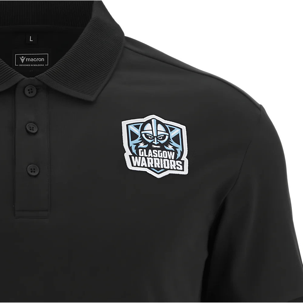 2025-2026 Glasgow Warriors Rugby Ath Polo Shirt (Black)_2