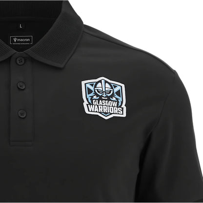 2025-2026 Glasgow Warriors Rugby Ath Polo Shirt (Black)_2