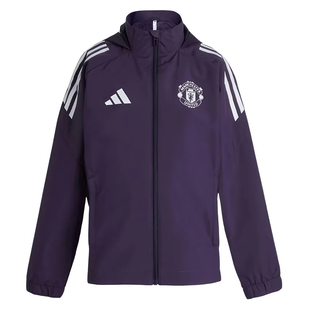 2025-2026 Man Utd Allweather Jacket (Aurora Plum) - Kids_1