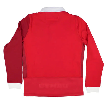 2025-2026 Wales WRU Home LS Cotton Rugby Shirt (Kids)_1