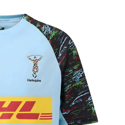 2025-2026 Harlequins Rugby Training Shirt (Sky Blue)_3