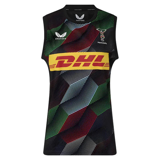 2025-2026 Harlequins Pre Match Sleeveless Tee (Caviar)_3