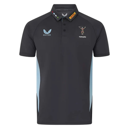 2025-2026 Harlequins Rugby Presentation Polo Shirt (Ebony)_3