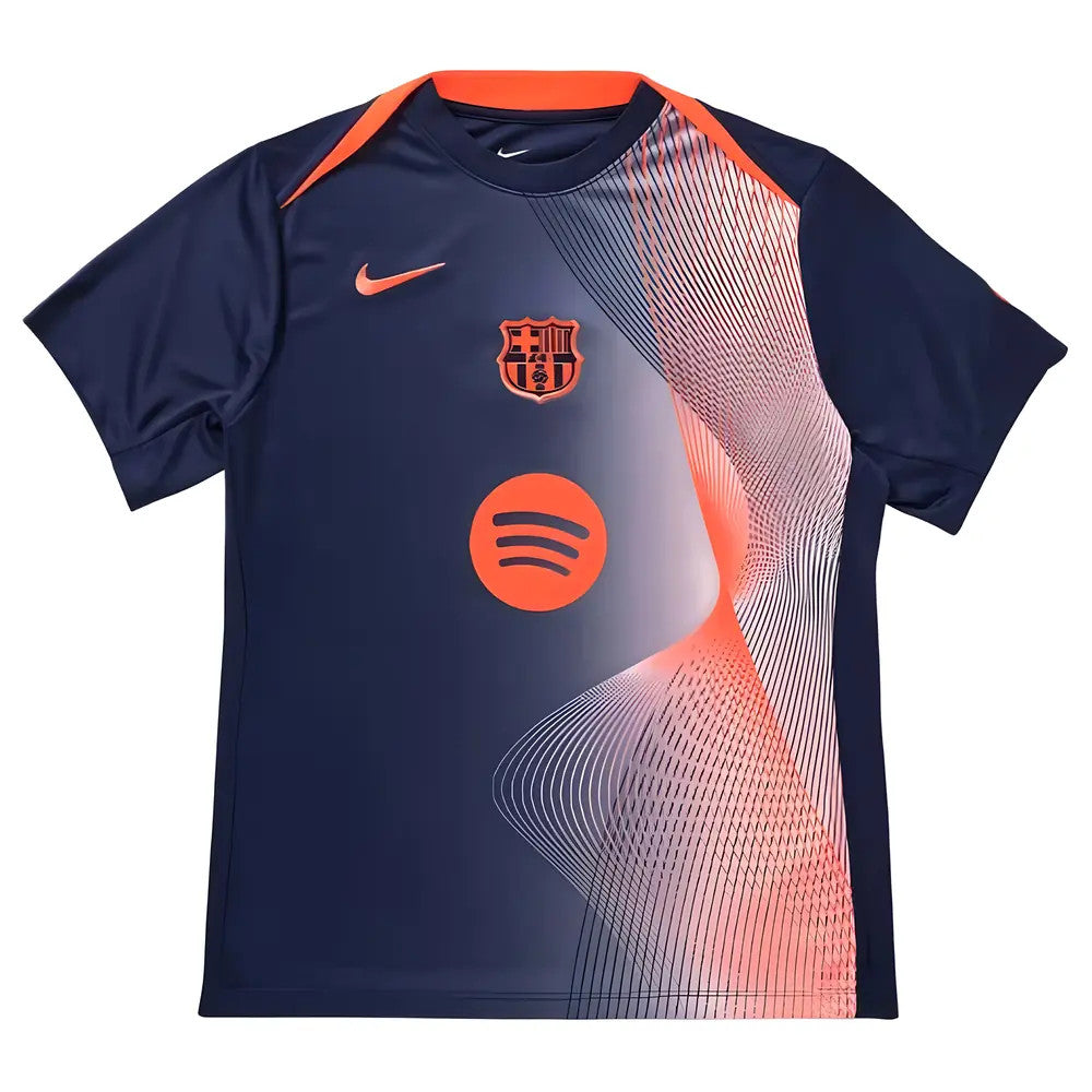 2025-2026 Barcelona T90 Third Dri-Fit Pre-Match Shirt (Navy)_3