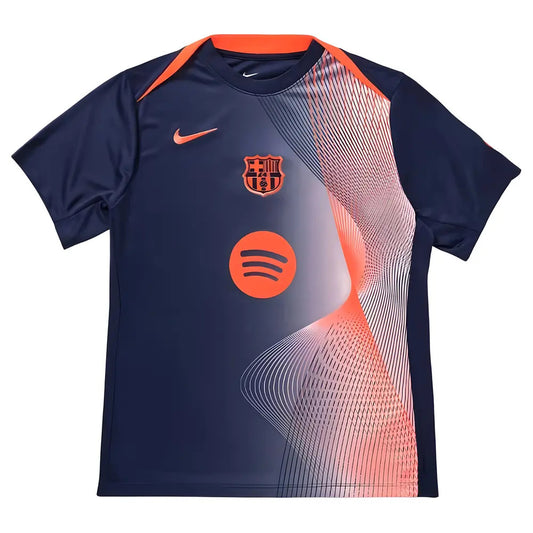 2025-2026 Barcelona T90 Third Dri-Fit Pre-Match Shirt (Navy)_3