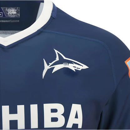 2025-2026 Sale Sharks Home Poly Rugby Shirt_3