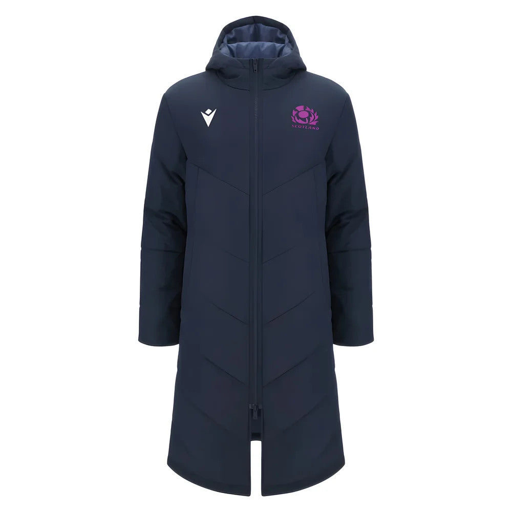 2025-2026 Scotland Rugby Long Bench Padded Jacket (Navy)_3