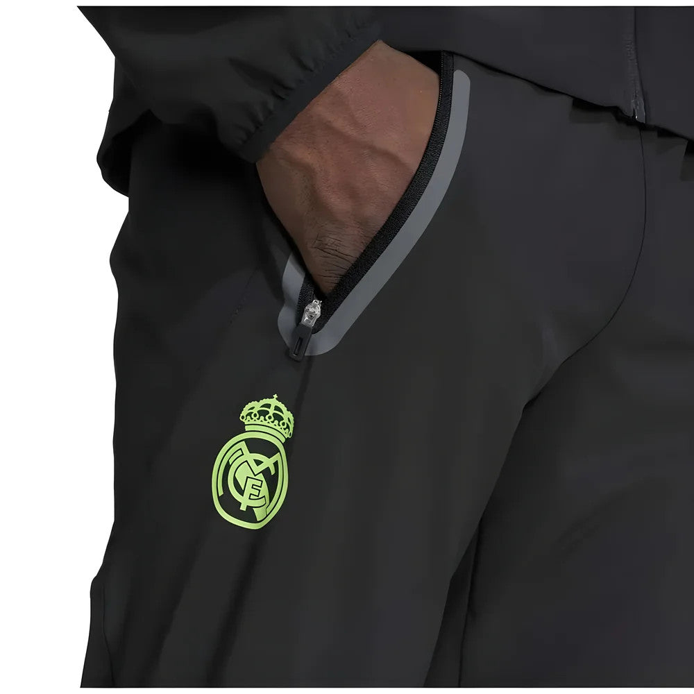 2025-2026 Real Madrid Pro Vis Tech Travel Pants (Black)_3