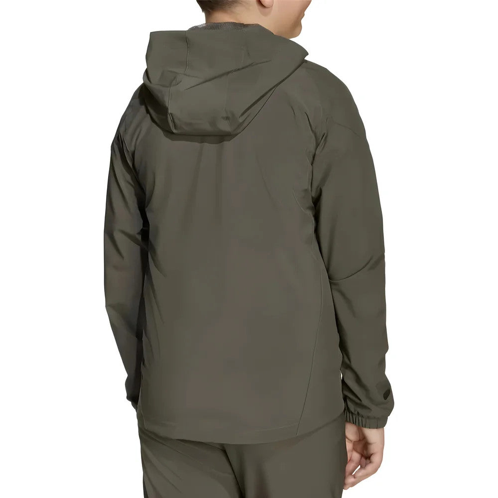 2025-2026 Real Madrid Vis Tech Travel Jacket (Almost Grey) - Kids_2