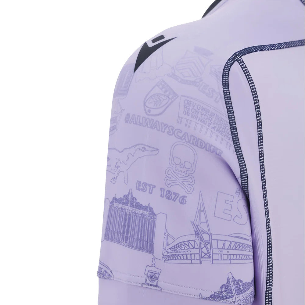 2025-2026 Cardiff Rugby Training Jersey (Lilac)_3