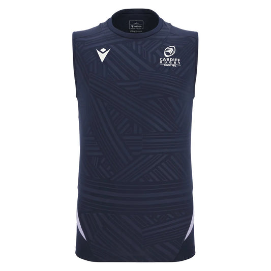 2025-2026 Cardiff Blues Training Poly Sleeveless Shirt (Navy)_3