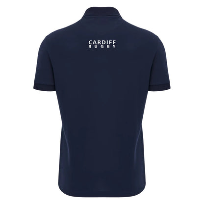 2025-2026 Cardiff Blues Rugby Ath Cotton Polo Shirt (Navy)_3