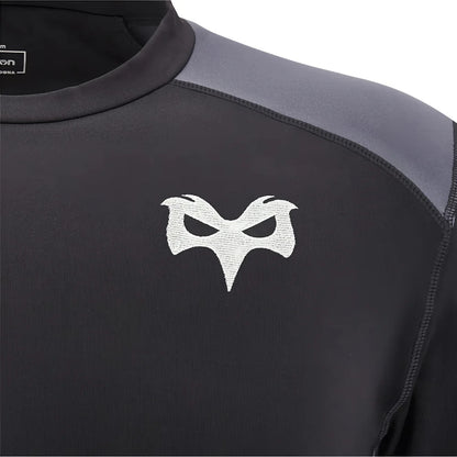 2025-2026 Ospreys Rugby Training Roundneck Top (Black)_3