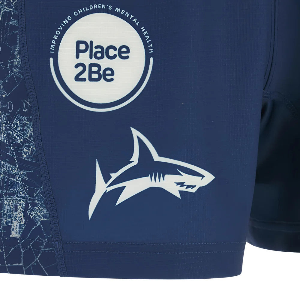 2025-2026 Sale Sharks Home Rugby Shorts (Navy)_3