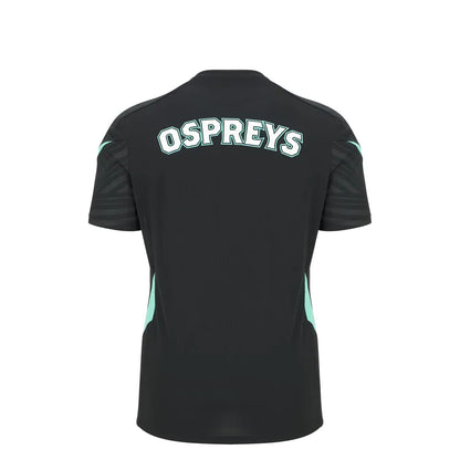 2025-2026 Ospreys Training Poly Rugby Shirt (Black) - Kids_1
