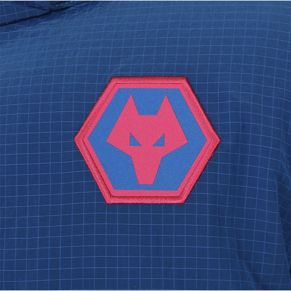 2025-2026 Wolves Training Long Bench Jacket (Lapis Blue)_3