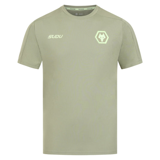 2025-2026 Wolves Players Travel T-Shirt (Khaki)_2