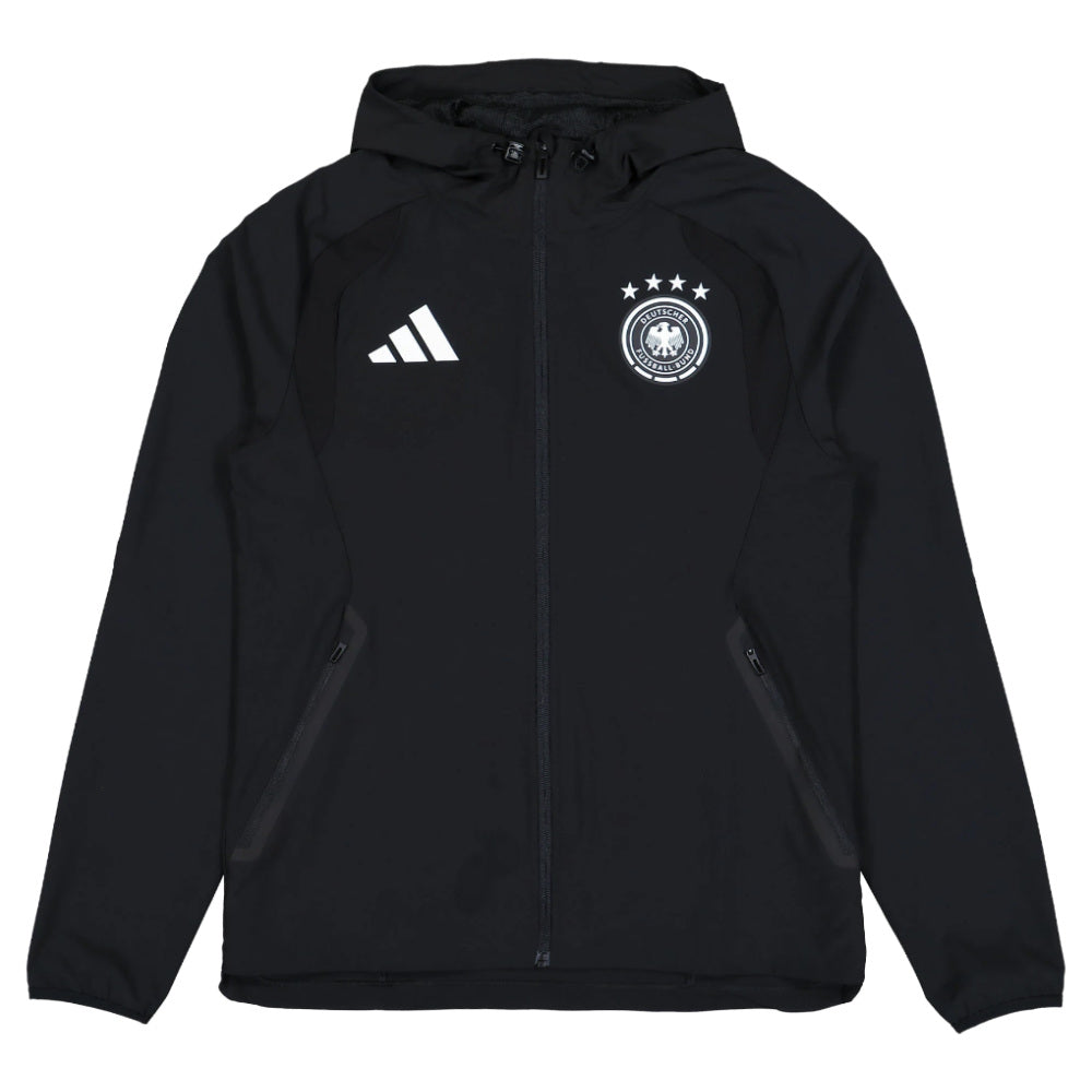 2026-2027 Germany Tiro Travel Full Zip Windbreaker (Black)_3