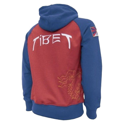 Tibet Zip Hooded Sweater (Red)_1