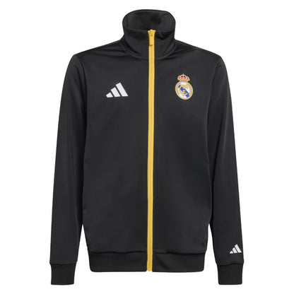 2025-2026 Real Madrid Marvel Track Top (Black) - Kids_2