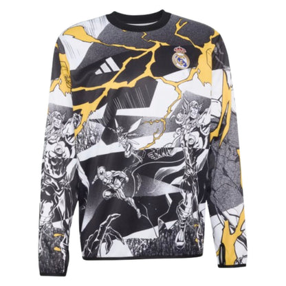 2025-2026 Real Madrid Pre Match Warm Top (White)_2