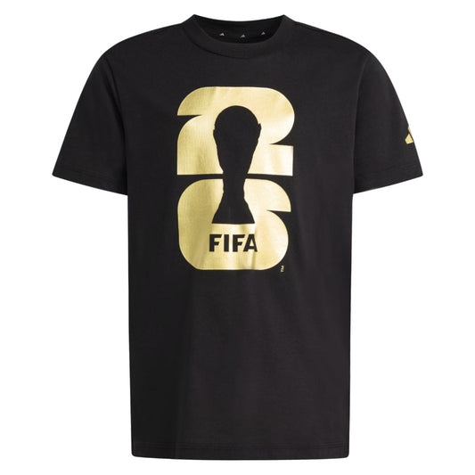 FIFA World Cup 2026 Official Emblem T-Shirt (Black) - Kids_0