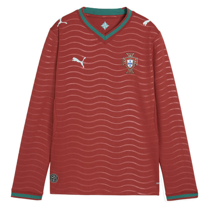 2026-2027 Portugal Long Sleeve Home Shirt (Kids)_1