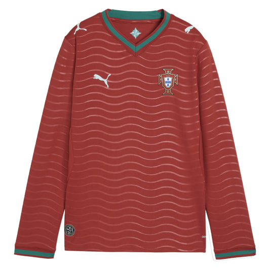 2026-2027 Portugal Long Sleeve Home Shirt (Kids)_1