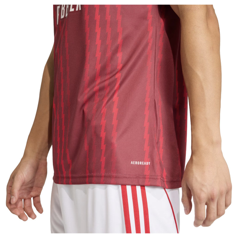 2025-2026 Arsenal Pre-Match Warm Up Shirt (Burgundy)_2