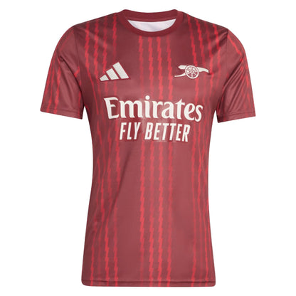 2025-2026 Arsenal Pre-Match Warm Up Shirt (Burgundy)_2