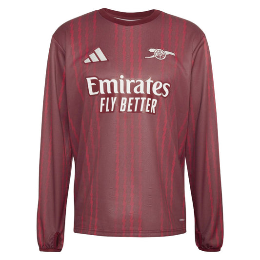 2025-2026 Arsenal Pre-Match Warm Up Top (Burgundy)_2