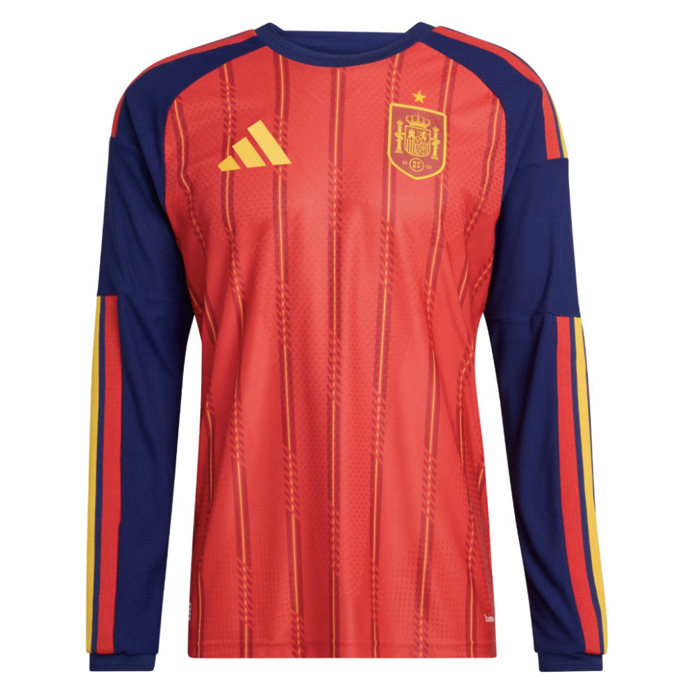 2026-2027 Spain Authentic Long Sleeve Home Shirt_3