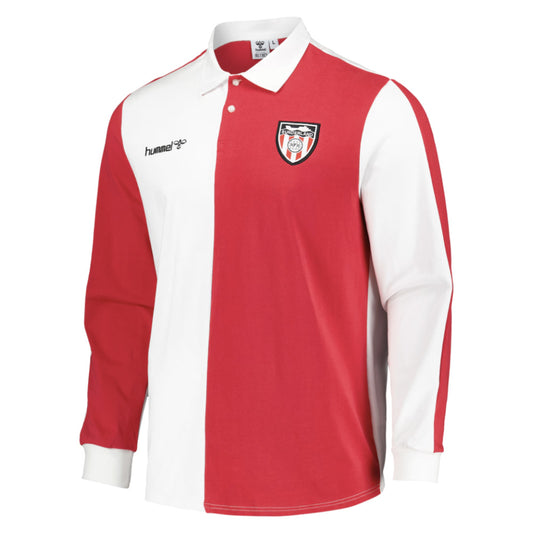 Sunderland Retro Rugby Long Sleeve Shirt (Red)_0