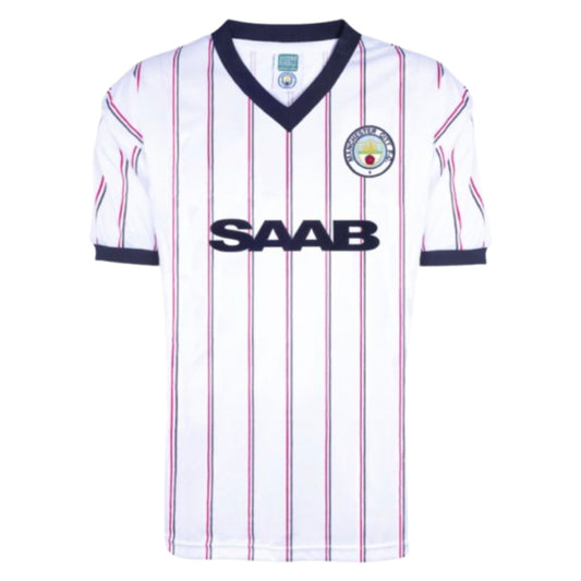 Manchester City 1982 Away Retro Football Shirt_0