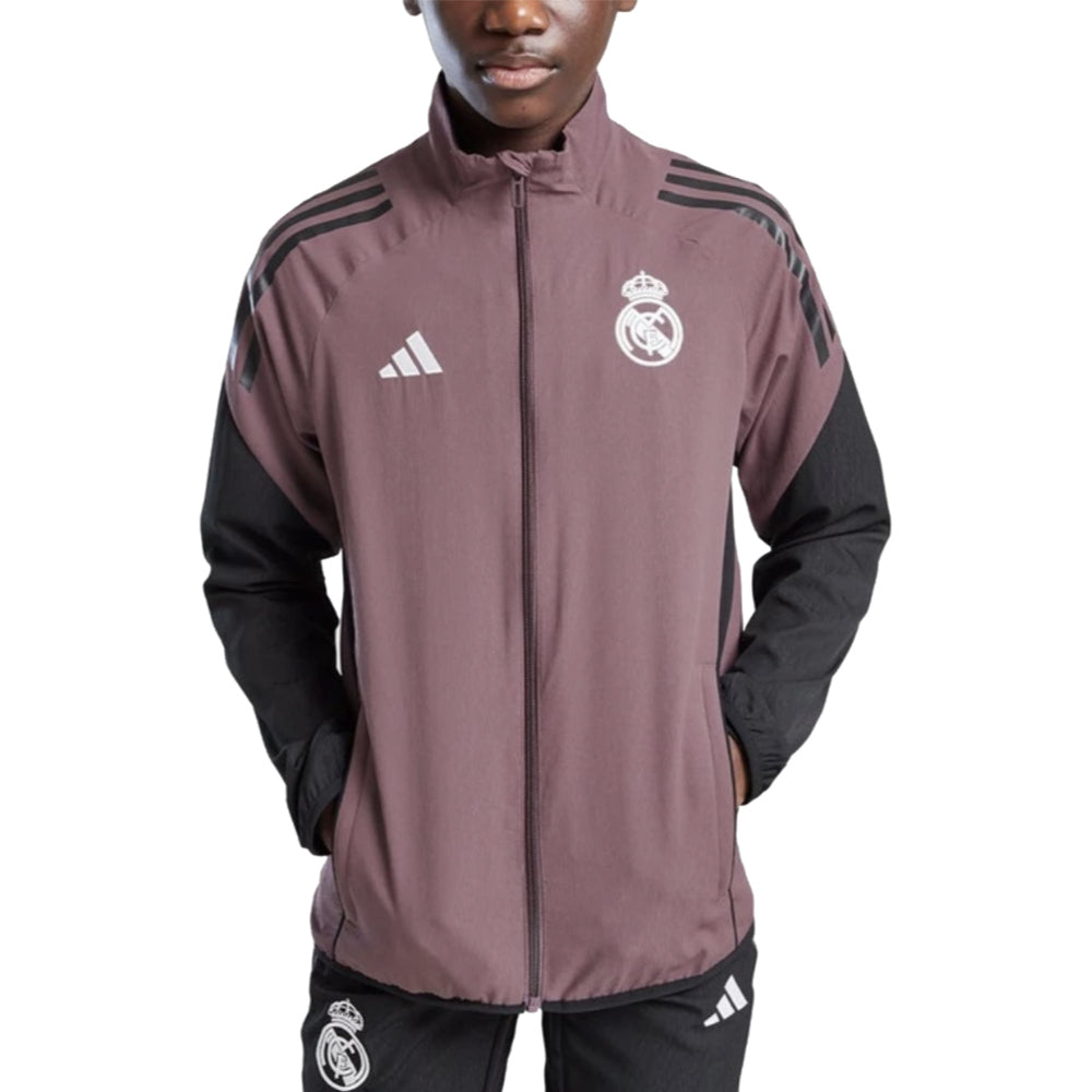 2025-2026 Real Madrid Presentation Jacket (Shadow Fig) - Kids_1