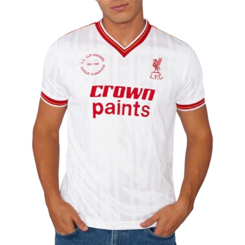 1986 Liverpool Away Crown Paints Retro Shirt_1