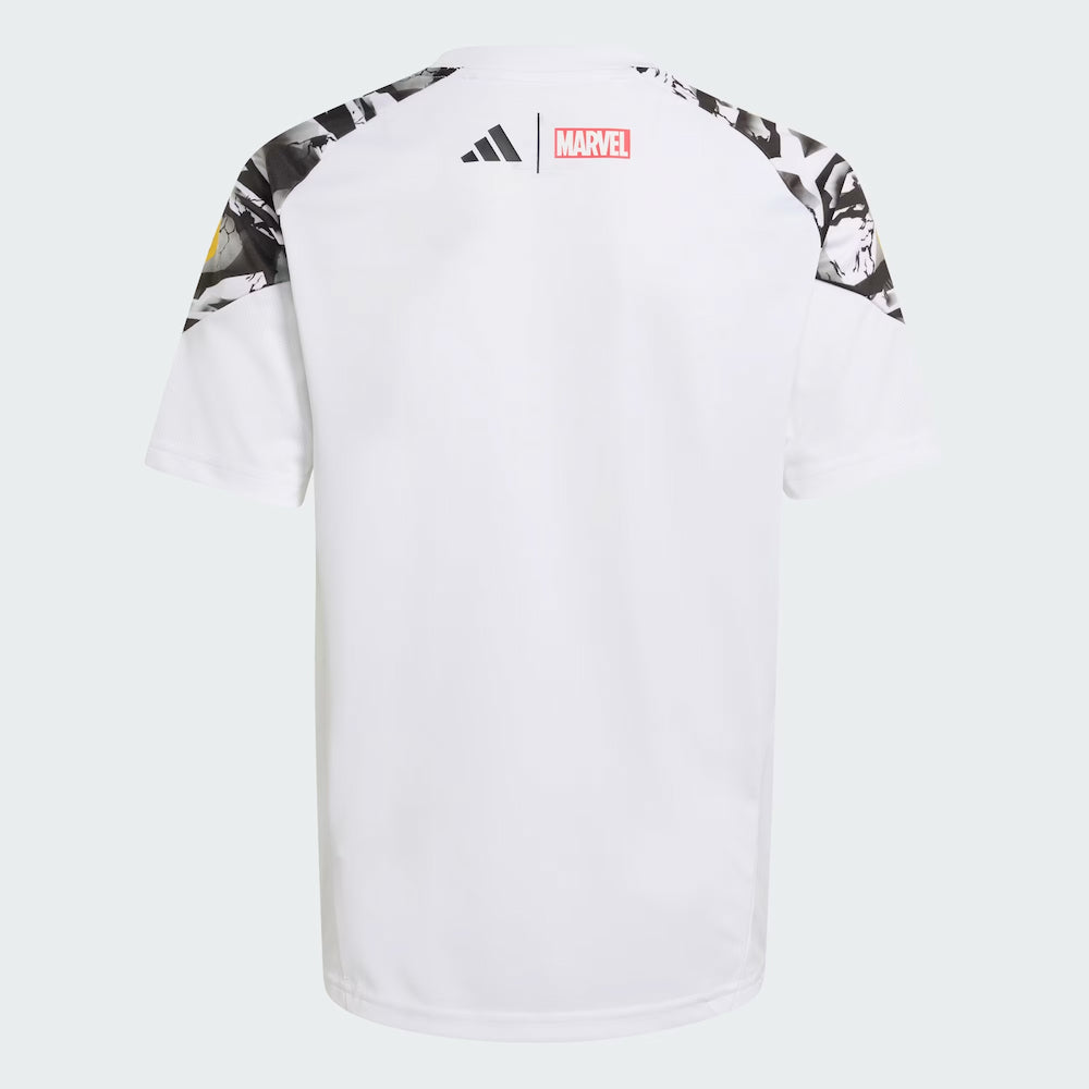 2025-2026 Real Madrid Marvel Avengers Training Shirt (White) - Kids_3