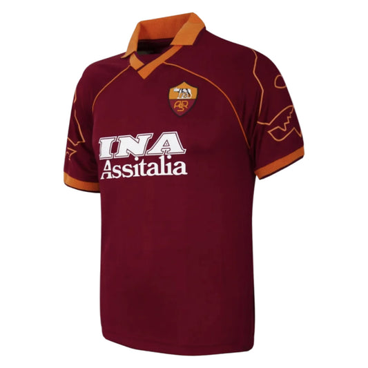 1999-2000 Roma Home Retro Football Shirt_0