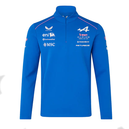 2026 Official Alpine F1 Team Quarter Zip Midlayer (Lapis Blue)_0