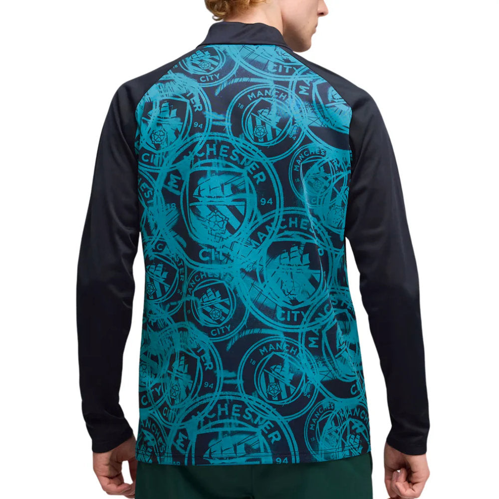 2026 Man City Warm Up 1/4 Zip Top (Deep Navy)_1