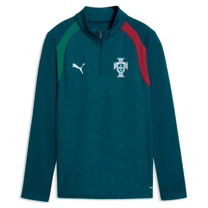 2026-2027 Portugal Training 1/4 Zip Top (Ocean Tropic) - Kids_0